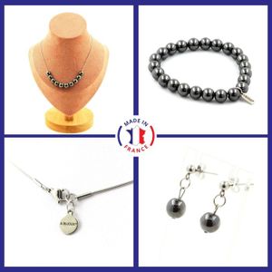 Parure De Bijoux Vintage Ancienne - Collier, Boucles D'oreilles, Broche (sans Bague)
