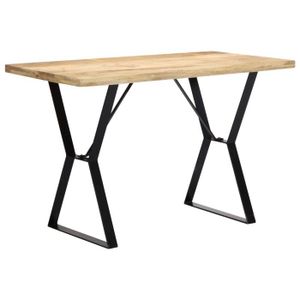TABLE À MANGER SEULE Table à manger - 120x60x76 cm - Bois solide de man