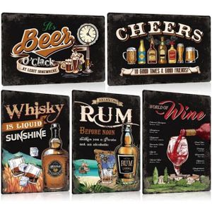 Plaque En Métal Vintage 20 X 30 Cm - Café, Bar, Pub