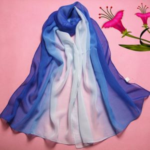 KAVINGKALY Foulard en mousseline de soie fleur foulards pour femmes Printe foulard en mousseline de soie /à pois ch/âles Long /écharpe Wrap