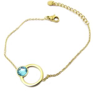 Bracelet Breloques Lili La Pie - 20 Cm - Bleu Clair Et Argenté - Occasion
