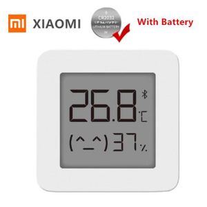 pièces Xiaomi BT thermomètre 2 sans fil intelligent électrique hygromètre  numérique capteur d'humidité fonctionne avec l'application Mijia