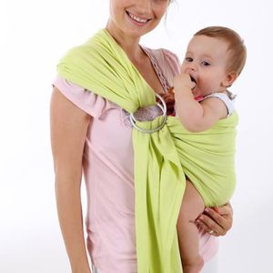 /Écharpe de Portage avec Anneau dajustement Sangle de Ceinture en Lin Respirant pour Porte-b/éb/é Couverture dallaitement Confortable pour Les Nourrissons Blue Zerodis