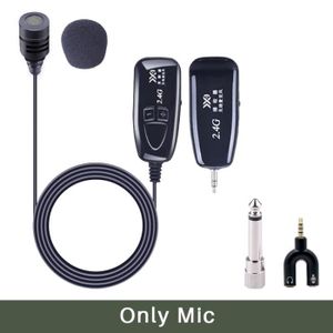 MICROPHONE - ACCESSOIRE Seul micro Microphone Lavalier sans fil, 2.4G, pou