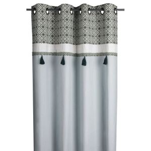 DEKOANDCO Rideau Botanique - 135x250 cm - Imprimé vert