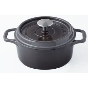Le Creuset - Poêle en Fonte Skillet Rond 26 cm Noir Mat - Les Secrets du Chef