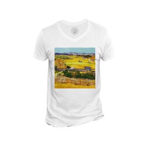 T-SHIRT T-shirt Homme Col V van Gogh La Plaine de la Crau