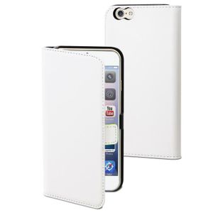 HOUSSE - ÉTUI MUVIT Etui Slim Folio Blanc Pour Apple Iphone 6-6s