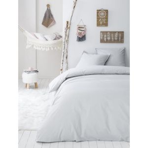 220x240 cm Beige TODAY HC3 Stockholm DROM Parure de Lit 2 Personnes//Housse de Couette et 2 Taies doreiller Coton