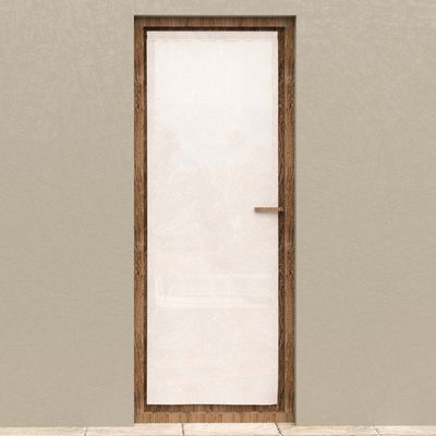 Brise-bise Voilage LOUANE 60x160 Cm - Motif Dévoré Blanc - 100% Polyester