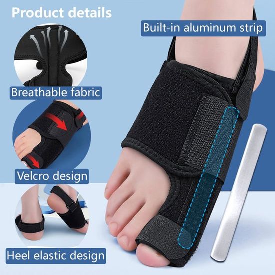 Lot De 2 Orthèses Hallux Valgus En Silicone - Pour Pieds Et Orteils, Oignons
