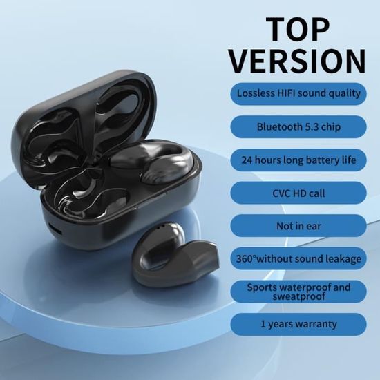 Sophia-Écouteurs sans fil Bluetooth 5.3, casque étanche IPX8