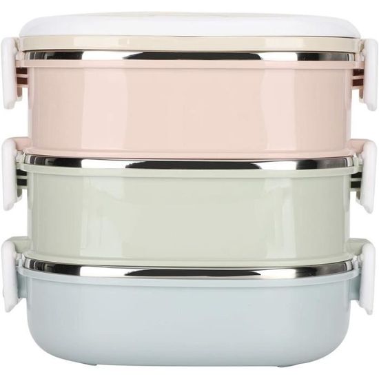 Boîte Repas Isotherme En Acier Inoxydable 304 - Récipient Rond Avec Sac Thermique - Garde Le Chaud Et Le Froid - Portable Et Anti-fuites - Parfait Pour Déjeuner, Travail, école