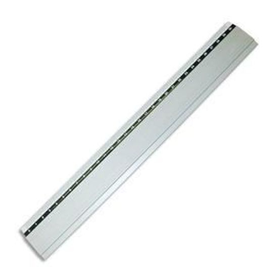 Règle De Découpe PRO Aluminium 75cm - Anti-Dérapante Avec Protection