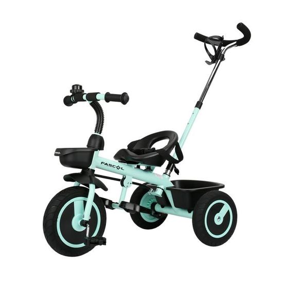 FASCOL Tricycle enfant Velo 3 roues Poussette Evolutif pour Bebe 1.5 a 5 ans Vert Cdiscount Sport