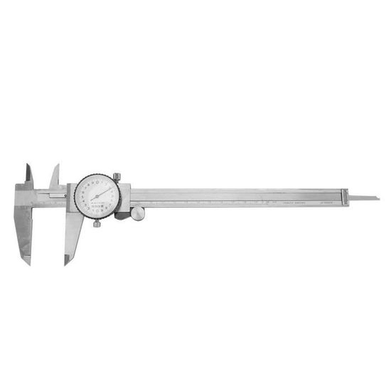 Pied à Coulisse De Profondeur 0-200 Mm Précision 0.02 Mm Acier Inoxydable Chromé