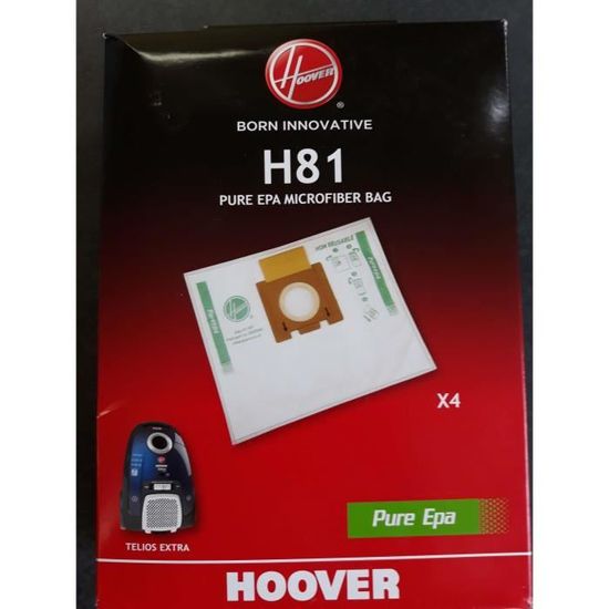Sacs à poussière Pure Epa pour aspirateur Hoover H81, 35601865