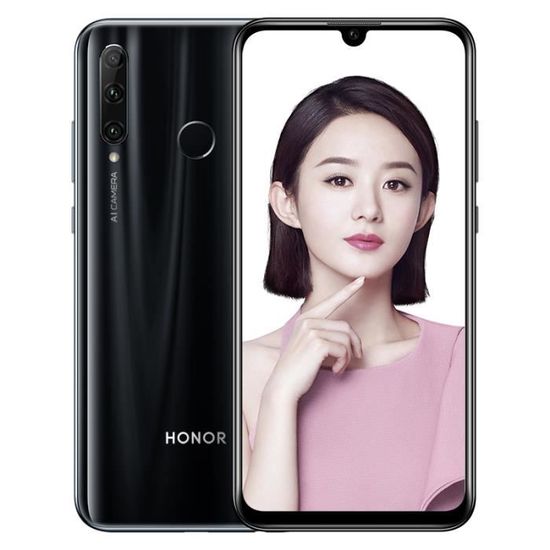 Huawei honor 20i (10i) Smartphone 6Go + 64Go 6,21pouces Kirin Android 9.0 Déverrouillage par empreinte - Noir