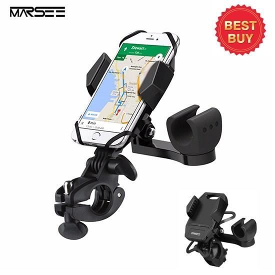 Support Téléphone Vélo Moto Universel 360° - Fixation Sans Outil Pour Smartphones 4.7-7 Pouces