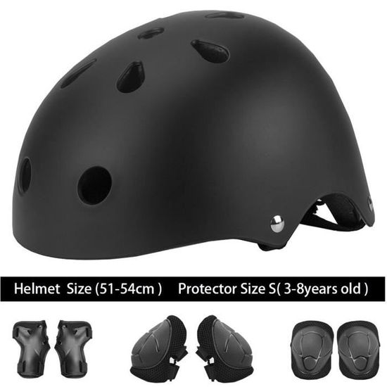 Casque Vélo Enfant 2-8 Ans Avec Protection Genou, Coude, Poignet - Kit Complet Sécurité Pour Skate, Trottinette, Roller - Réglable Et Aéré