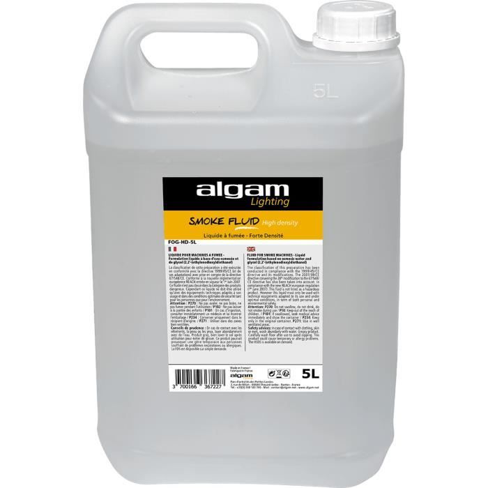 Algam Lighting FOG-HD-5L - Liquide pour machine à fumée forte densité 5 litres
