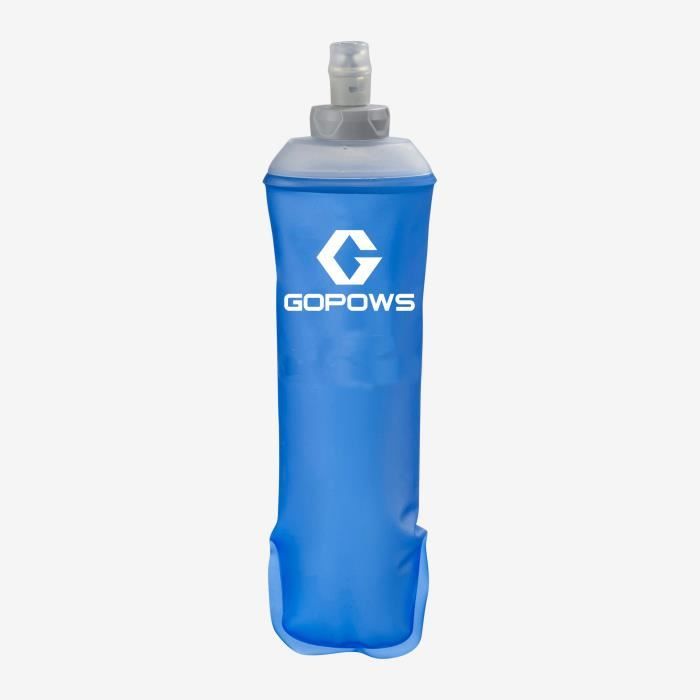 GOPOWS® Gourde souple pliable - 500ml - course a pied running randonnée - soft flask