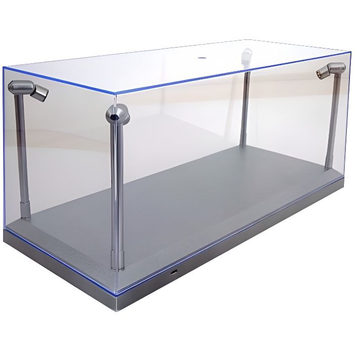 1-18 Acrylic Case with LED Lights Display Case.