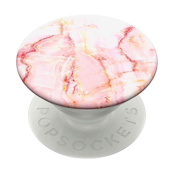 PopSockets - Support et Grip Interchangeable pour Smartphone et Tablette - Rose Marble - 800956
