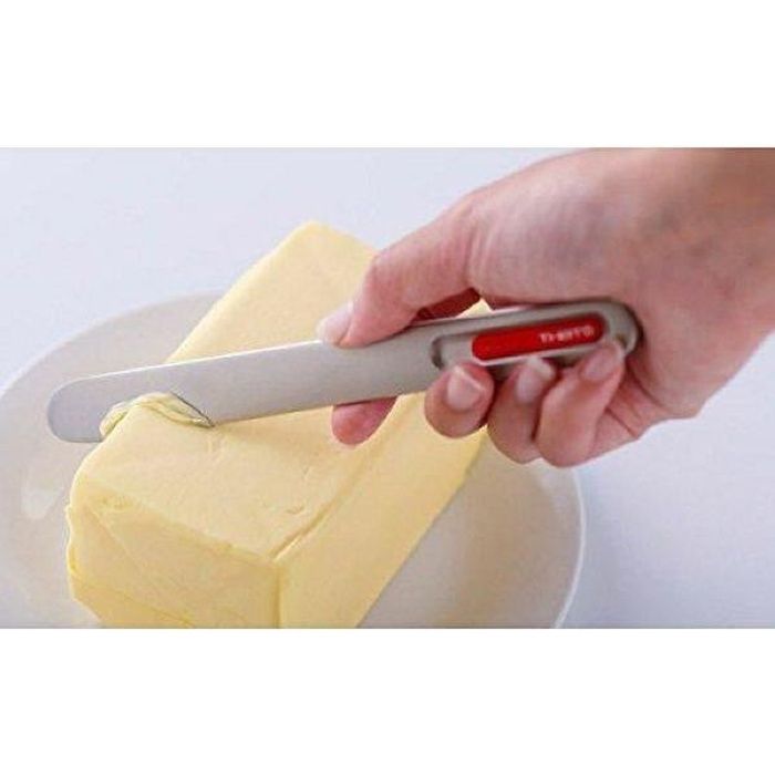 TARTINEUR COUTEAU A BEURRE CHAUFFANT ROUGE - GLOP STUDIO