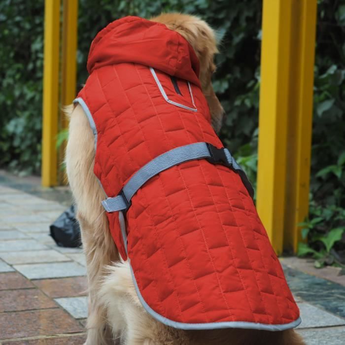 Vêtements pour animaux Manteau de chien chaud d'hiver imperméable coupe-vent pour animaux de compagnie pour petit chien grand moyen