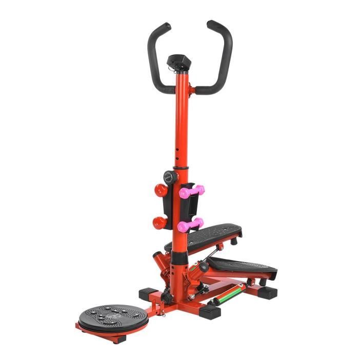 Machine Hydraulique Forme Physique Stepper Pliable en Acier avec Affichage à Cristaux Liquides Disque Taille de Torsion de guidon