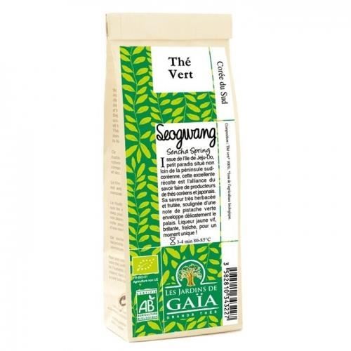 JARDINS DE GAÏA - Seogwang Sencha Spring bio Sachet 100 g - Thé Vert de Corée du Sud