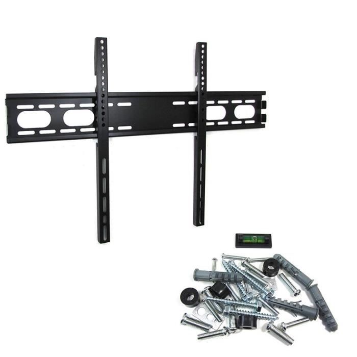 SUPPORT DE FIXATION MURAL FIXE TV PLATE DE 42 A 70 POUCE+ACCESSOIRES DE MONTAGE