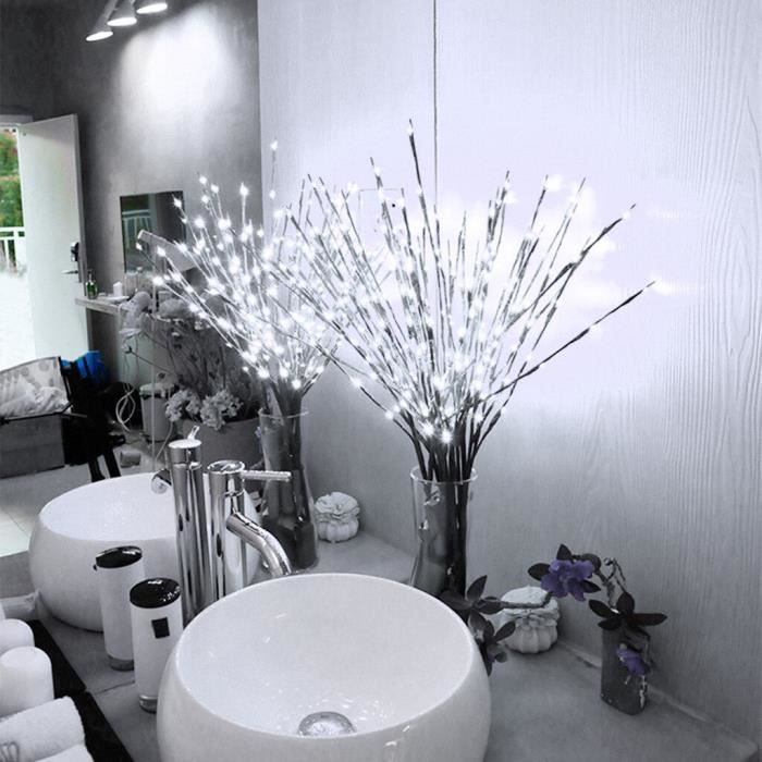 20 ampoules LED saule branche lumières lampe naturel grand Vase remplissage saule brindille branche é - Modèle: Pink - MILEDCA09163