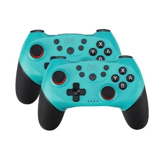 2pcs Manette sans fil Pro Controller Manette de jeu Gamepad Télécommande console PR Nintendo Switch.