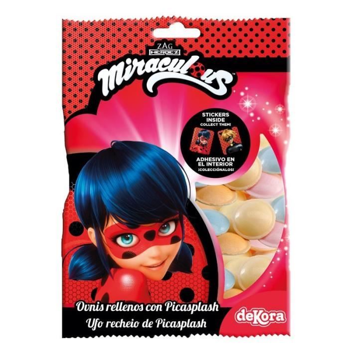 SACHET 12 SOUCOUPES + STICKERS LADYBUG