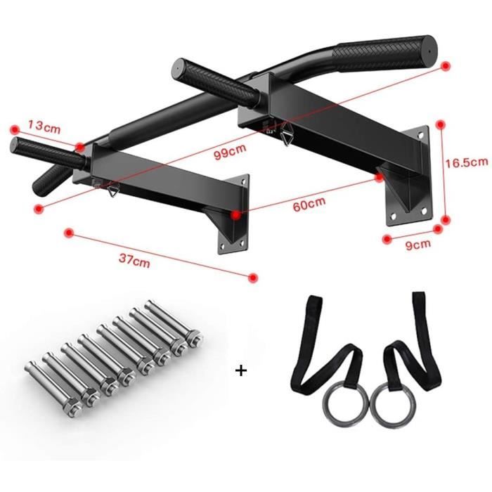 DIP STATION s de traction HUA pour Le Fitness Agrave Domicile Pull Up Bar Murales Inteacuterieures Et Exteacuterieures Eacutequi1872