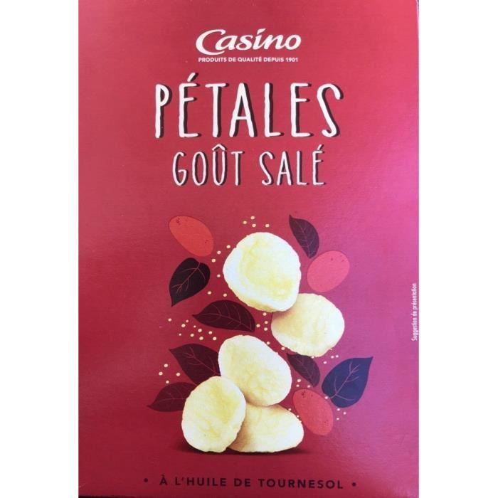 CASINO Pétales Salés à l'huile de tournesol - 75 g