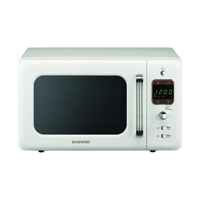 Daewoo kog-6lbw Four à micro-ondes 20 litres, Vintage Style avec grill, blanc: Cuisine & Maison