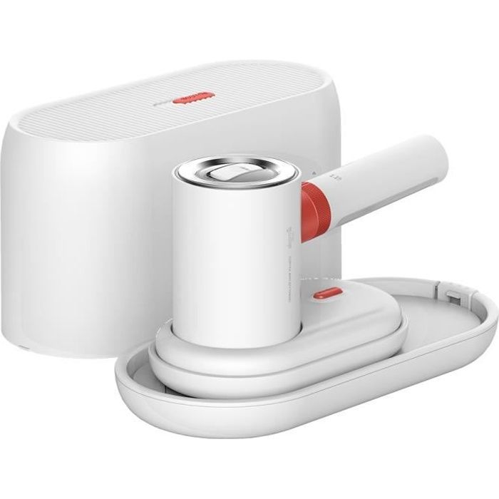 DEERMA Mini Défroisseur Vapeur à Main, Parfait pour Voyage, 1000W, Repassage à Plat et Vapeur Suspendue, 2 en 1, Blanc