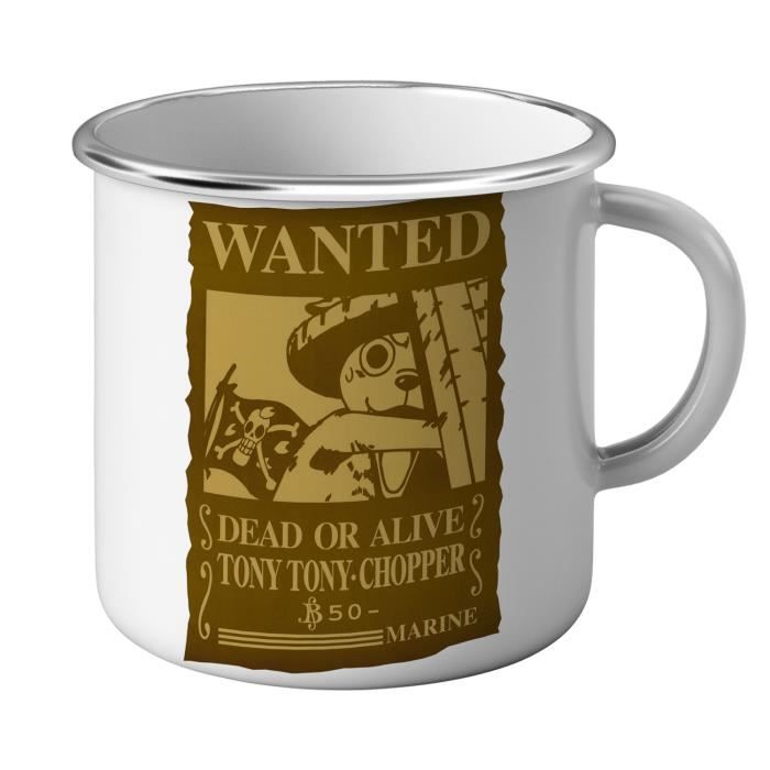 Mug Emaillé Métal tony tony chopper medecin equipage chapeau de paille one piece