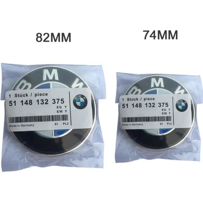 Bleu Blanc Qualité Supérieure Bmw Emblème Logo Pour Coffre Et Capot 82mm Et 74mm