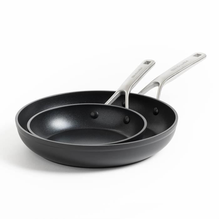 KitchenAid Aluminium Forgé set de poêles à frire 20+28 cm