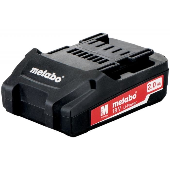 METABO Bloc-batterie - 18 V - 2,0 Ah Li-Power