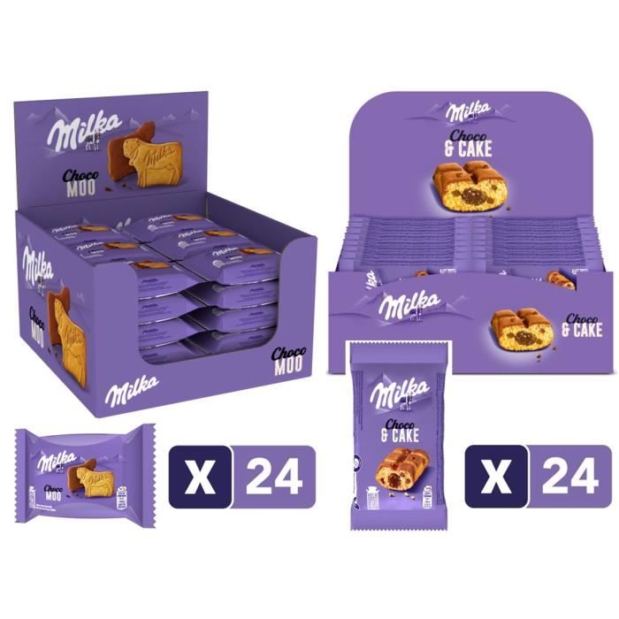 Box Goûter - Milka Cake and Choc et Choco Moo - Biscuit et Chocolat au lait