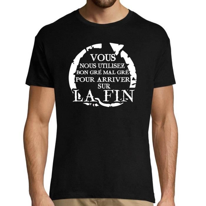 Kaamelott - Citation Karadoc - Bon gré Mal gré - T-Shirt Homme col Rond Humour Série TV