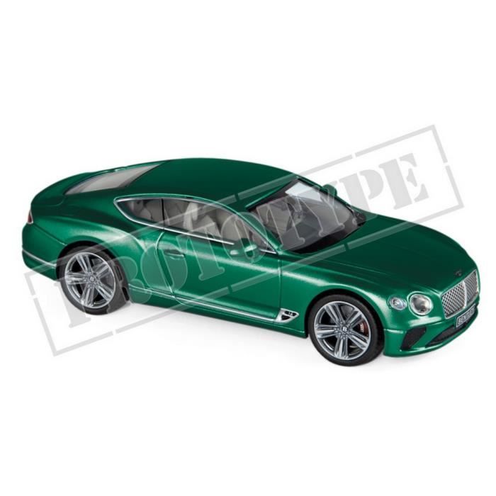 Véhicule Miniature assemble - Bentley Continental GT vert de course britannique 4 2018 1/43 Norev