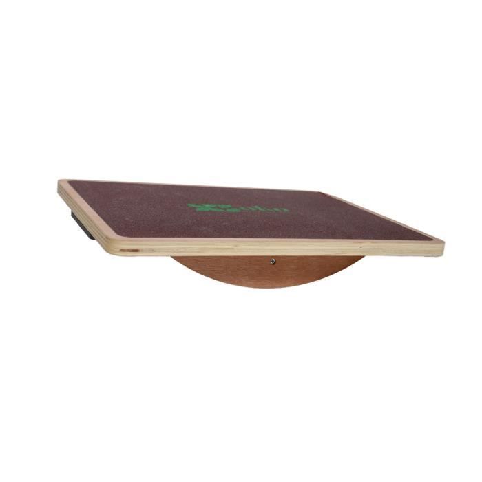 Planche d'équilibre rouge en bois - Idéal pour travailler l'équilibre, la proprioception et la rééducation