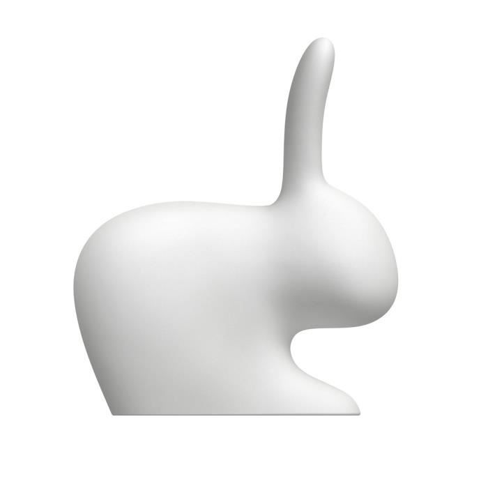 RABBIT CHAIR BABY OUTDOOR-Fauteuil Lapin Lumineux d'extérieur LED H52,7cm Blanc Qeeboo | designé par Stefano Giovannoni