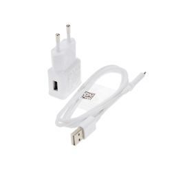 Chargeur origine Samsung blanc ETAU90EWE pour Samsung B5510 Galaxy Y Pro